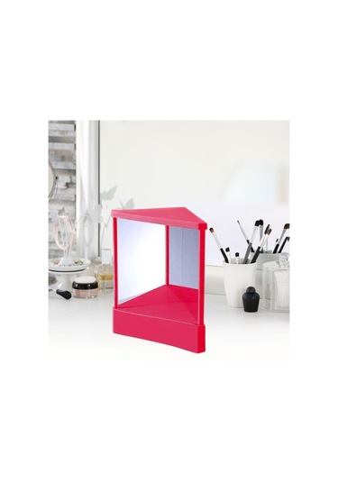 Suntek Geri Dönmeyen Ayna Kozmetik Aynası L-pembe-Kırmızı