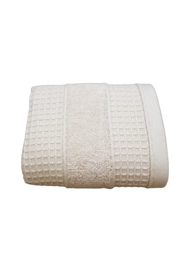 30X50 Pike Bukle Havlu Kareli Desen Peçete Mutfak El Yüz Havlusu Krem