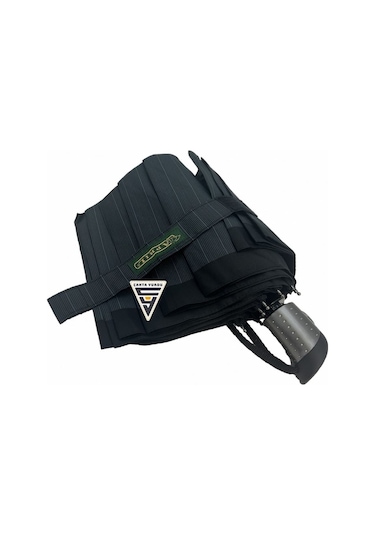 April A-216g A6 Su Geçirmez 10 Telli Tam Otomatik Şemsiye Siyah