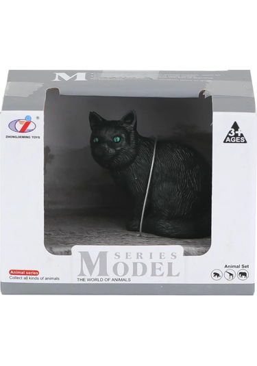 Upsi Toys A100 Figür Kedi Serisi 01924 Siyah Kedi