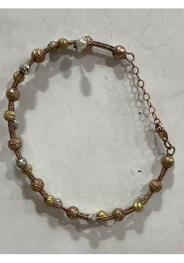 Gümüş Rose Renk Kadın Bileklik Gold - Rose Gold