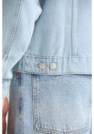 Defacto Regular Fit Jean Ceket F4741ax25aunm39 Mavi