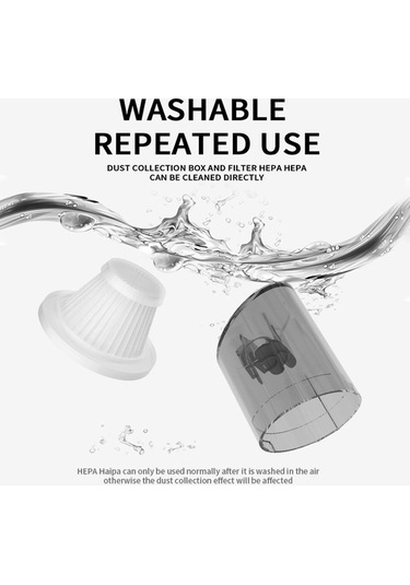 Wondernest Tipi Taşınabilir Süpürge Sones Siyah Güçlü Elektrikli El Süpürgesi Siyah