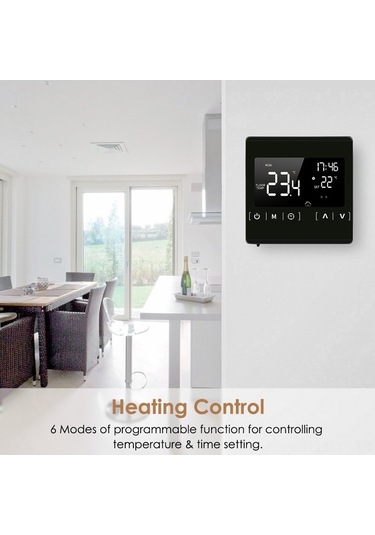 Besthome1 Yerden Isıtma Termostatı - Programlanabilir Lcd Sıcaklık Kontrolü 85-250v