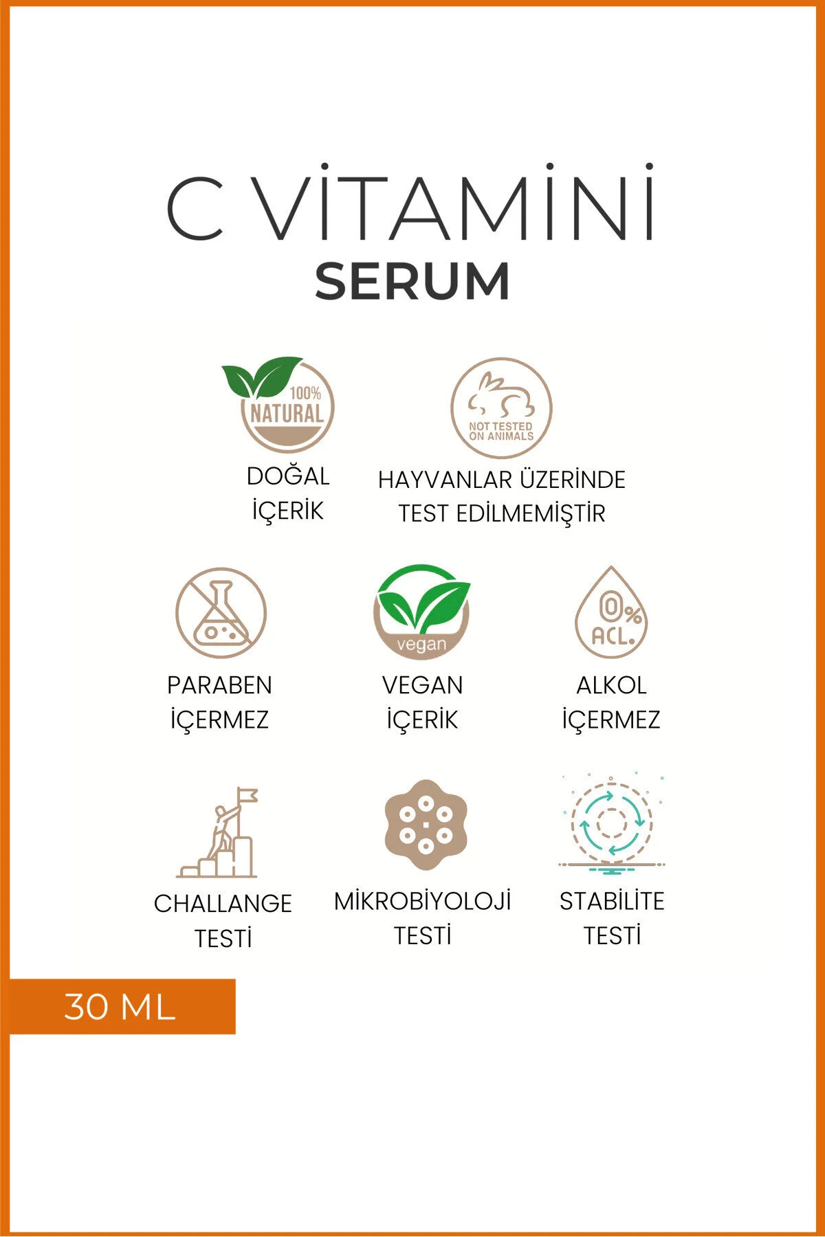 Beaute Attendue Vitamin C, Ton Eşitleyici,aydınlatıcı,leke Karşıtı,antioksidan Serum Ascorbicacid, Hyaluronicacid