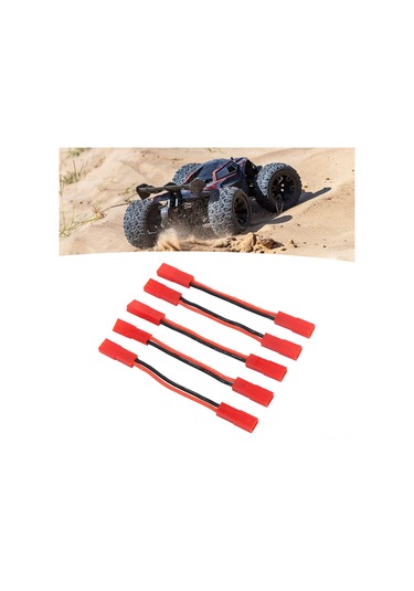 Geekyou Rc Jst Female-jst Female Adaptör Kablosu 22awg, 5cm Uzunluk, Plastik-bakır Malzeme, 5 Adet, Motor Esc Dönüştürme İçin Güvenli Bağlantı