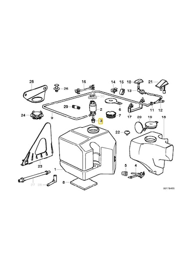 Bmw Cam Far Yıkama Motoru Conta E21 E23 E24 E28 E31 E32 E34 E30 E36 E38 E39 Z1 Z3-e36 61661365657 . 1 Adet