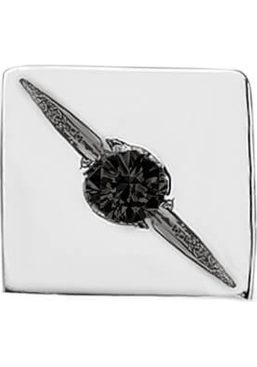 Sirius 0.02 Karat Siyah Pırlanta Tektaş Erkek Küpesi 0841E0001