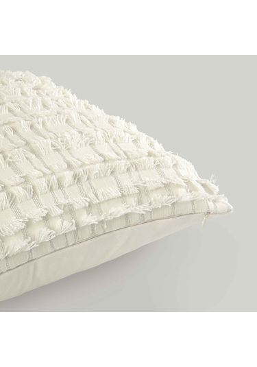 Linens Boho Kırlent Kılıfı 45x45 Cm Bej