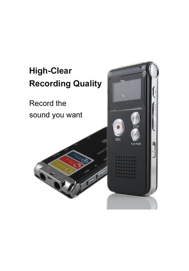 Singree 8gb Siyah Akıllı Sesli Kaydedici - Yüksek Kaliteli Kayıt, Gürültü Azaltma, Mp3 Çalar, Cep Boyutu, Ders Ve Toplantılar İçin