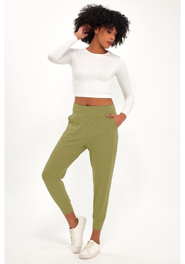 Alexandergardı Beli Lastikli Yandan Cepli Tayt B23-00165 001