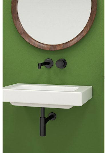Teska Arte Lavabo Bataryası-full Siyah Mat Siyah