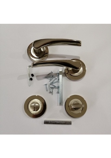 Bravo Rozetli Wc Kapı Kolu Saten 1 Takım + Vida