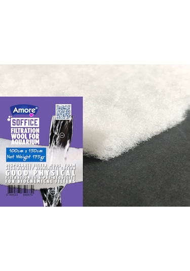 Akvaryum 175gr Silikonsuz Filtre Elyafı 100x150cm Soffice