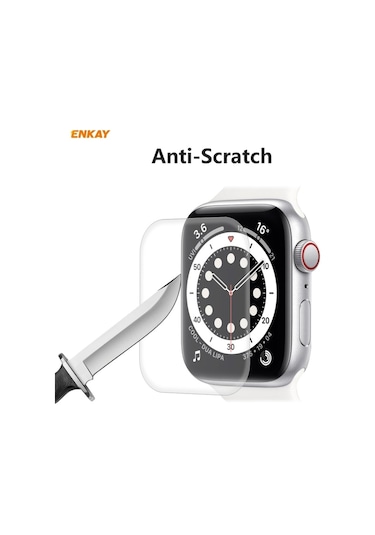 iOS Uyumlu Watch Serisi 6/5/4 İçin 10 Adet 40mm Enkay Hat-prince 3d Tam Ekran Pet Kavisli Sıcak Bükme Hd Ekran Koruyucu Film