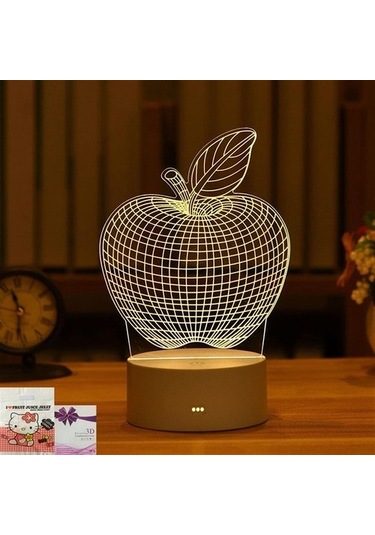 Szypzstore 1 Adet Romantik Aşk 3d Akrilik Ev Için Led Lamba Çocuk Gece Lambası Masa Lambası Doğum Günü Partisi Dekoru Sevgililer Günü Başucu Lambası 7cw8s2 Siyah