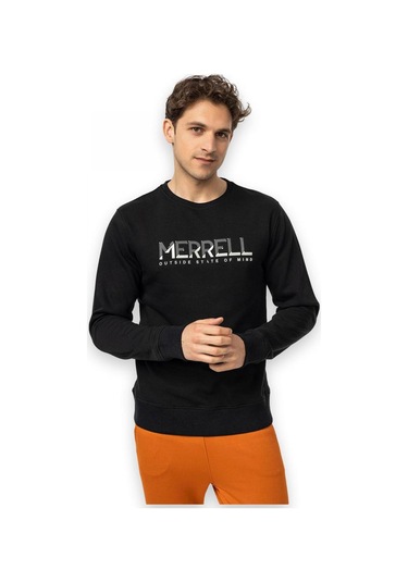 Merrell M25smithm Outdoot Sweat Siyah Erkek Sweatshirt Siyah