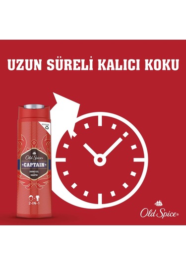 Old Spice Captain Duş Jeli ve Şampuan 400 ML
