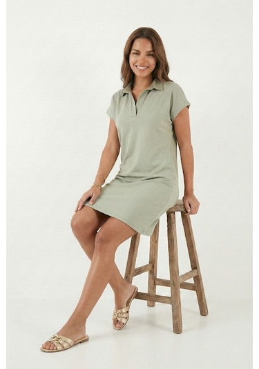 Lela Bayan Elbise 5866153 Olive Olive
