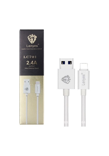 Lenyes Lc701 1.5m 2.4a Çıkış Usb'den Micro Usb Pvc Veri Senkronizasyonu Hızlı Şarj Kablosu