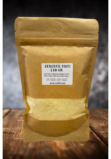 Doğal Öğütülmüş Zencefil Tozu 150 Gr
