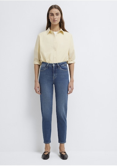 Mavi - Star Gold Shape Puslu Koyu Mavi Jean Pantolon 101077-90534 Koyu Mavi