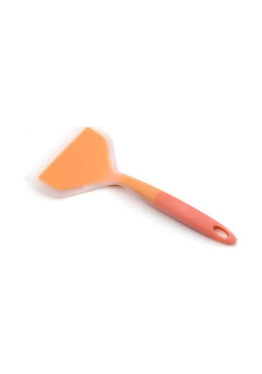 Turuncu 1 Adet Turner Kürek Sıcaklığa Dayanıklı Yapışmaz Tava Silikon Spatula Pişirme Gereçler Mutfak Için