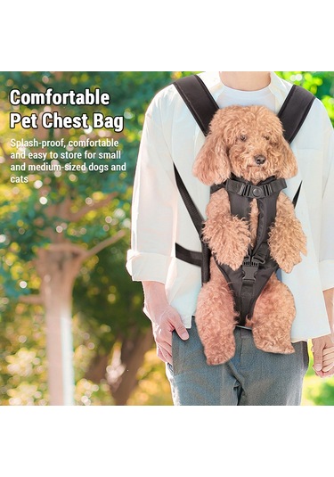 Samdoo Küçük Köpekler İçin Ön Çene Taşıma Çantası, Su Geçirmez Oxford Kumaşı, Kolay Taşınabilir, M Büyüklüğü, Pembe