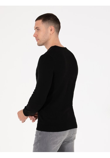 Pierre Cardin Erkek Siyah Kazak /triko 50270179-vr046 Siyah