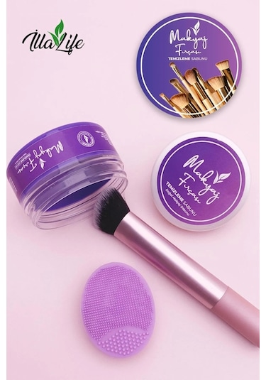 Makyaj Fırçası & Süngeri Temizleme Sabunu Silikon Matı