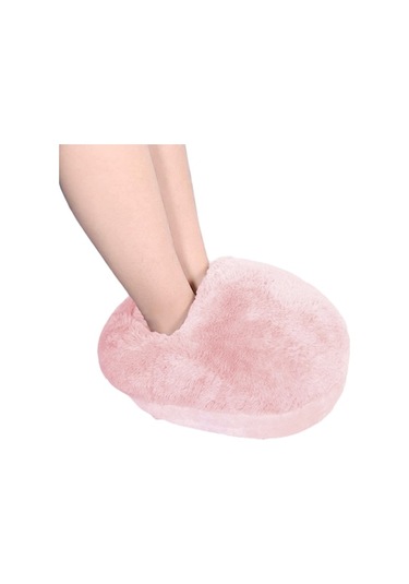 Didadodo Usb Isıtmalı Ayak Isıtıcı - Ev & Ofis Kullanımı İçin Yumuşak Ve Rahat Pembe Desenli Pembe