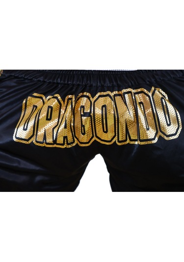 Dragondo Kb357 Los Muertos Kick Boks Şort Muaythai Şortu Siyah