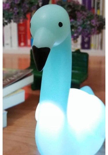 Dekoratif Işık Altında Renk Değiştiren Pilli Kuğu Gece Lambası G Çok Renk