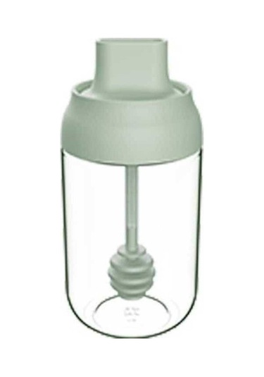 Dancemonkey Etiketli, Neme Dayanıklı Kapaklı Kaşıklı Entegre Baharat Kavanozu -yeşil 2 Çok Renkli