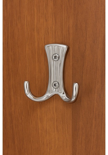 Troy Portmanto Vestiyer Duvar Dolap Elbise Askısı Krom Metal Mobilya Kapı Askılığı Askılık 10 Adet Krom