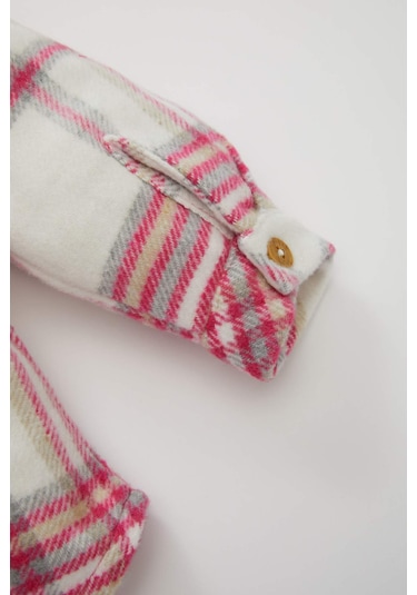 DeFacto Kız Bebek Ekose Desenli Flanel Uzun Kollu Gömlek D3044A524WNPN160 Pembe DeFacto Kız Bebek Ekose Desenli Flanel Uzun Kollu Gömlek D3044A524WNPN160 Pembe