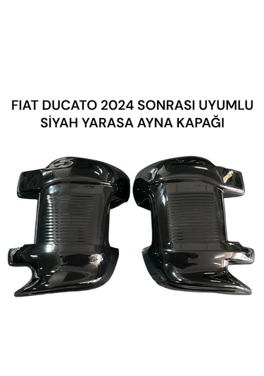 Fıat Ducato 2024 Sonrasına Uyumlu Siyah Yarasa Ayna Kapağı