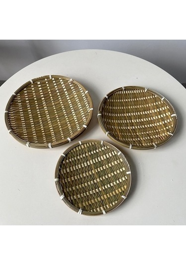 Pazly Tepsisi Suntek Sepet Parti Için Cm Bambu Bahçe 30 Us Yeşil