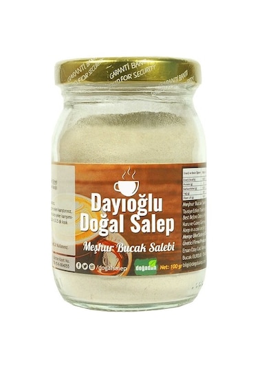 Dayıoğlu Doğal Salep Meşhur Bucak Salebi̇ 100 G