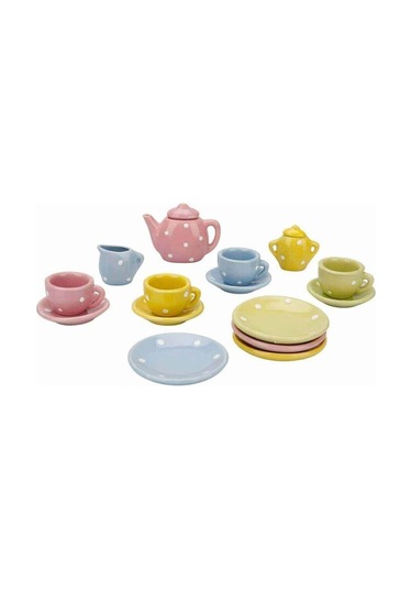 2168 Çay Seti 17 Prç Pors 4a Pembe