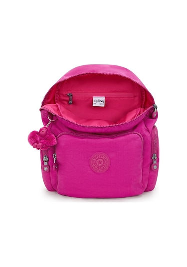 Kıplıng City Zip S Küçük Boy Sırt Çantası Pembe Glowıng Fuchsıa Pembe
