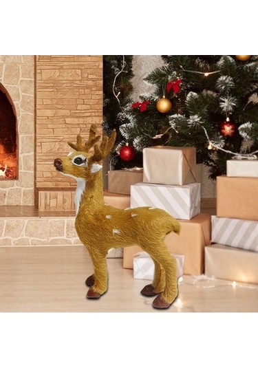 Lijinxu Geyik Süsü Tatil Dekorasyonları 11cmx4cmx14cm