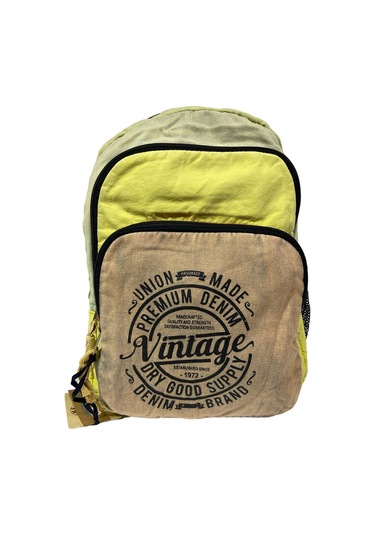 Kaliteli Vintage Disayn Sırt Gezi Çantası New Patchwork 5017 Koyu Kahverengi