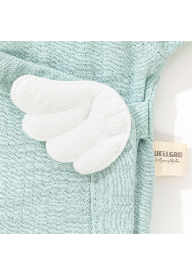 Wellgro Angel Wings Hastane Çıkışı Müslin 5'li Yeni Doğan Seti-Mint