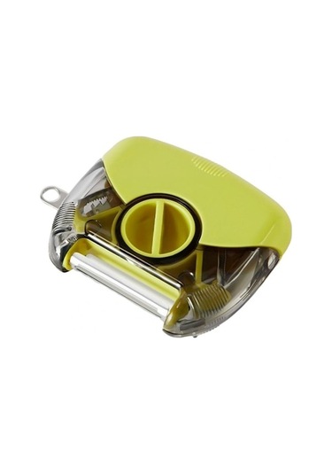 Rogfer 3'ü 1 Arada Çok Fonksiyonlu Döner Soyulucu Ev Mutfak Aletleri Kazıyıcı Meyve Rahibi Yeşil Gri Gri