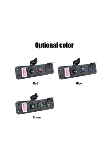 Ulzyvf 12-24v Araç Çift Usb Port Hızlı Şarj Cihazı + Voltmetre