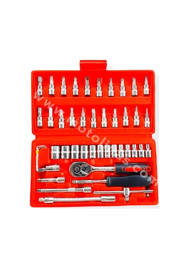 46 Parça Lokma Takımı Mini 1/4 Lokma Crv Üretim Profesonel