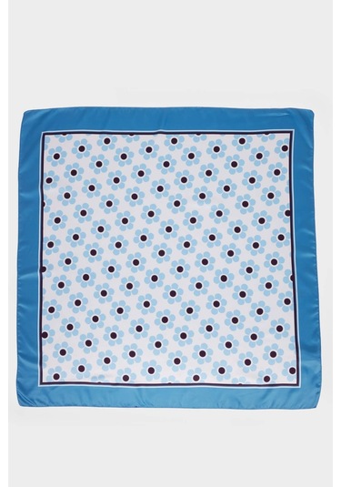 Defacto Kadın Desenli Fular G1578ax25wnbe2 Mavi