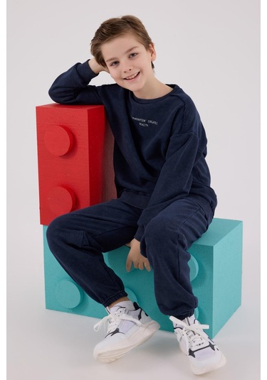 Rolypoly Erkek Çocuk Eşofman Takımı Lacivert-1730 Lacivert