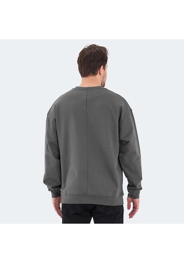 Slazenger VADIK Oversize Erkek  Haki Sweatshirt